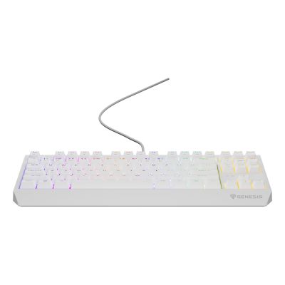 6. Klawiatura GENESIS Thor 230 TKL Gaming USB QWERTY US English Biały