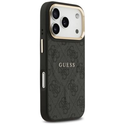 4. Etui Guess 4G PU Classic Logo MagSafe na iPhone 17 Pro - czarne