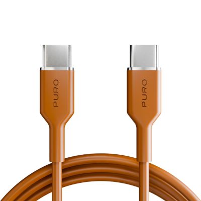 Kabel Puro ICON USB-C - USB-C 1,5m - pomarańczowy