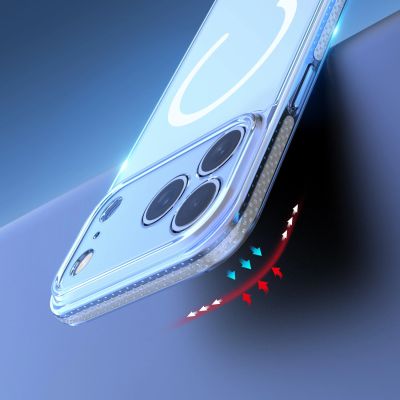 8. Etui Dux Ducis Clin Mag na iPhone 17 Pro kompatybilne z MagSafe - przezroczyste