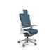 Fotel biurowy Wau 2 BL414 tkanina steelblue/biały