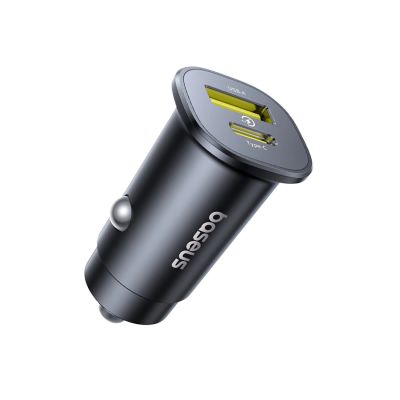 4. Ładowarka samochodowa Baseus GoTrip USB-C / USB-A 30W - czarna