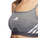 6. Stanik sportowy adidas Aeroreact Training Light-Support 3-Stripes Bra W HC7870