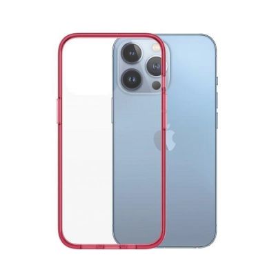 2. Etui PanzerGlass ClearCase antybakteryjne z certyfikatem Military Grade na iPhone 13 Pro - przezroczysto-różowe