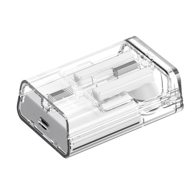 5. Słuchawki bezprzewodowe TWS Joyroom JR-TC1 IceLens Series ze światłami LED - białe