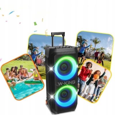 4. Głośnik bezprzewodowy Bluetooth W-KING T12 czarny