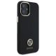 4. Etui Guess Silicone Logo Strass 4G na iPhone 16 - czarne
