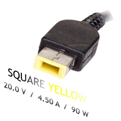 5. Zasilacz Akyga AK-ND-42 do notebooka (20 V; 4,5 A; 90W; Slim Tip, Square yellow )