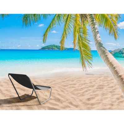 20. LEŻAK OGRODOWO PLAŻOWY SKŁADANY I TORBA SZARY ENERO CAMP