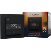 Termostat Heatit WiFi6 Black Matt Wi-Fi Thermostat 3600W 16A