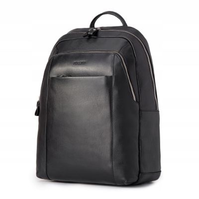 Plecak skórzany męski na laptop 15,6" Puccini Royal Collection Czarny - LGD6323-1