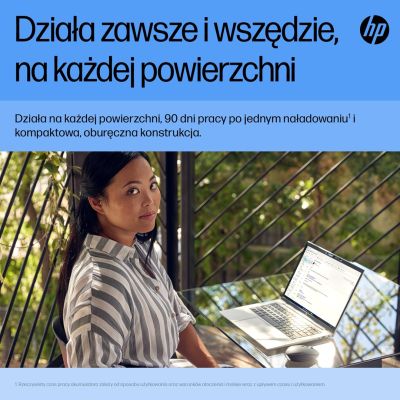 15. Mysz HP 710 Rechargeable Silent Mouse Black bezprzewodowa z akumulatorem czarna 6E6F2AA