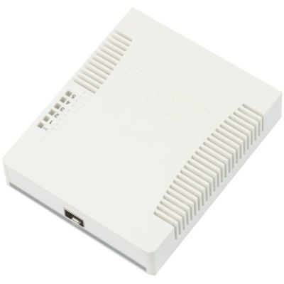 10. Router Mikrotik RB260GS Gigabit Ethernet (10/100/1000) Obsługa PoE Biały