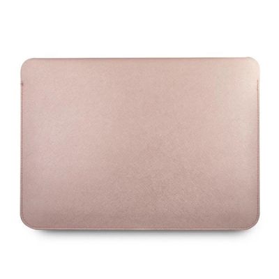3. Pokrowiec Guess Saffiano Script na laptopa 13'' - różowy