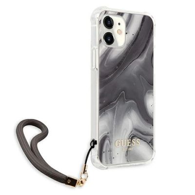 4. Etui Guess Marble Collection na iPhone 12 mini - szare