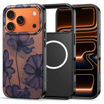 3. Etui Tech-Protect Lamano MagSafe na iPhone 17 Pro - brązowo-fioletowe