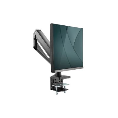 21. Ramię biurkowe pojedyńcze z zaciskiem 1xLCD z sprężyną gazową max. 35" i 15kg