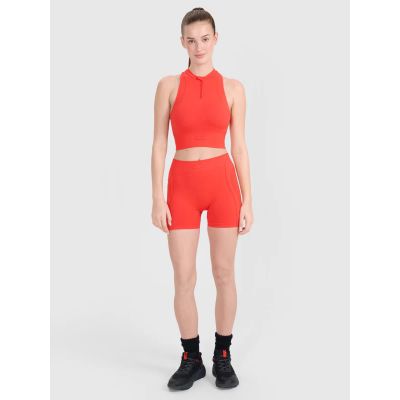 Legginsy krótkie bezszwowe treningowe 4F 4FRSS25TFSTF061-62S