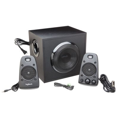 18. Logitech Z623 zestaw głośników 200 W Uniwersalne Czarny 2.1 kan. 35 W
