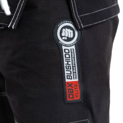 29. Kimono / GI do treningu BJJ - Czarne DBX ELITE A0 + PAS A0