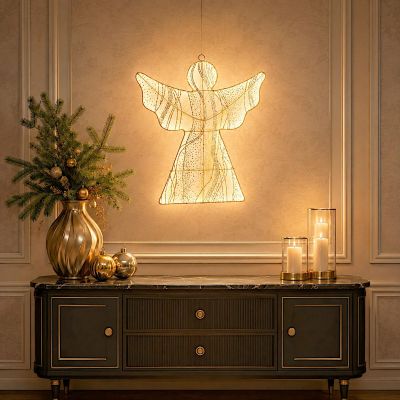 5. ANIOŁ DEKORACYJNY DO ZAWIESZENIA 48CM 236LED
