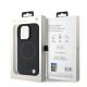 8. Etui BMW Signature Leather Half Textured & Circle MagSafe na iPhone 16 Pro - czarne