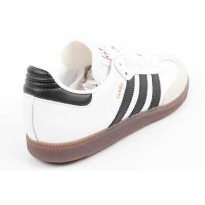 4. Adidas buty sportowe sneakersy Samba modne skórzane białe