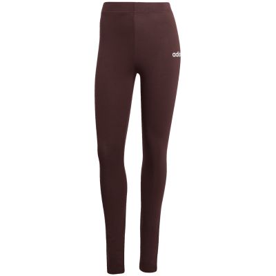 2. Legginsy damskie adidas Essentials Linear Cotton brązowe JY4886