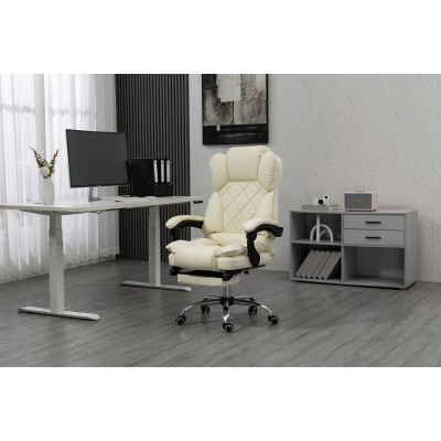 4. Activejet Fotel biurowy YK7416 beżowy