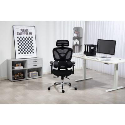 24. Activejet Fotel biurowy Ergonomiczny YK848 czarny