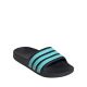 2. Klapki dla dzieci adidas Adilette Aqua Slides czarno-niebieskie JS2497