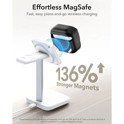 8. Etui ESR Pulse Halolock Magsafe na AirPods 4 - czarne