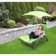8. LEŻAK FOTEL Z PARASOLEM BERGAMO 200x125x180CM LIMONKA