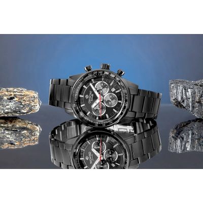 6. Zegarek Męski Giewont Chronograph Sapphire Czarny GW9140-B2