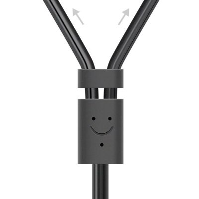 2. Kabel Ugreen AV102 10561 audio mini jack 3,5mm (żeński) - 2RCA (męski) 0.25m - szary