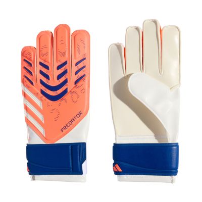 4. Rękawice bramkarskie dla dzieci adidas Predator Glove Training biało-pomarańczowe JN5361