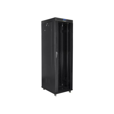 3. LANBERG SZAFA STOJĄCA RACK 19" 42U 600X800 DRZWI SZKLANE LCD CZARNA FF01-6842-12BL (FLAT PACK)