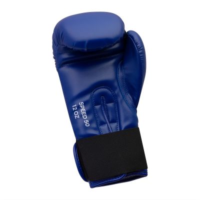 8. Rękawice bokserskie Adidas SPEED 50 niebiesko złote