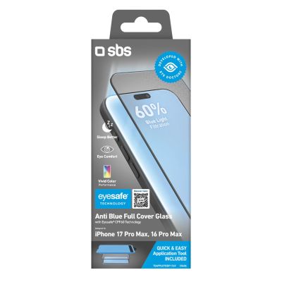 2. Szkło hartowane SBS Eyesafe na iPhone 17 Pro Max/16 Pro Max z aplikatorem