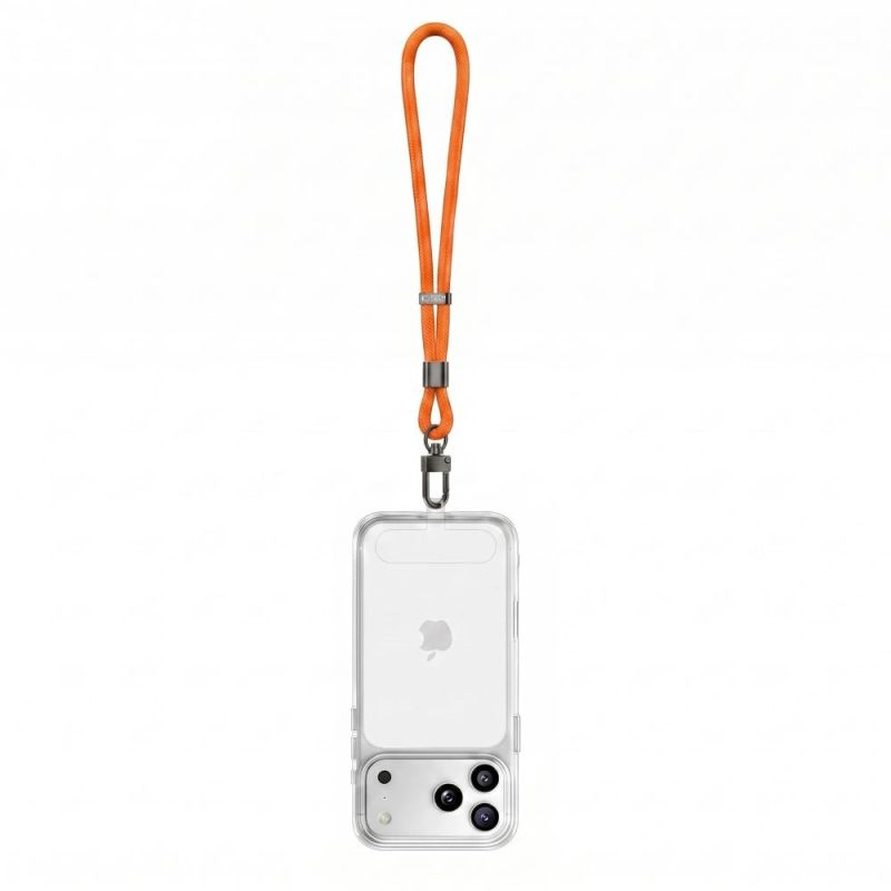 4. Smycz Tech-Protect C11S Rope Wrist Strap do telefonu - pomarańczowa