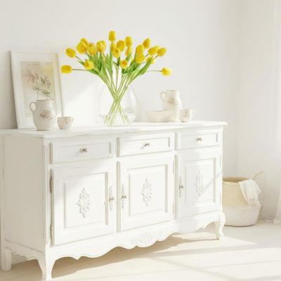 18. TULIPAN ŻÓŁTY 38CM JAK ŻYWY DEKORACJA WIOSENNA