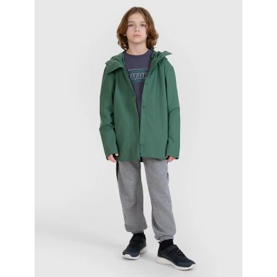 3. Kurtka przejściowa przeciwdeszczowa z gumową powłoką dziecięca 4F 4FJWSS25TJACU213-41S