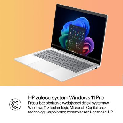 89. HP EliteBook X Flip G1i Next Gen AI Copilot+ PC Intel Core Ultra 7 258V Hybryda (2w1) 35,6 cm (14") Ekran dotykowy 2.5K 32 GB LPDDR5x-SDRAM 512 GB SSD Wi-Fi 7 (802.11be) Windows 11 Pro Srebrny