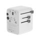 7. GEMBIRD UNIWERSALNY ADAPTER PODRÓŻNY 70 W, BIAŁY