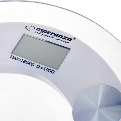 2. Waga łazienkowa Esperanza Pilates EBS008W (kolor przeźroczysty)