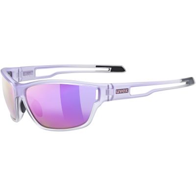 5. Okulary rowerowe Uvex Sportstyle 806 - purple fade/mirror purple