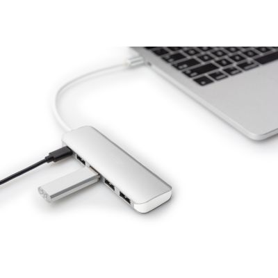 14. Digitus 4-portowy hub USB Type-C™ (USB 3.0) + PD
