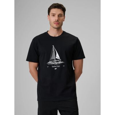 T-shirt relaxed z nadrukiem męski 4F 4FRSS26TTSHM3996-20S
