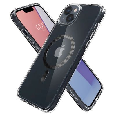 16. Etui Spigen Ultra Hybrid Mag z MagSafe na iPhone 14 Plus - przezroczysto-szare