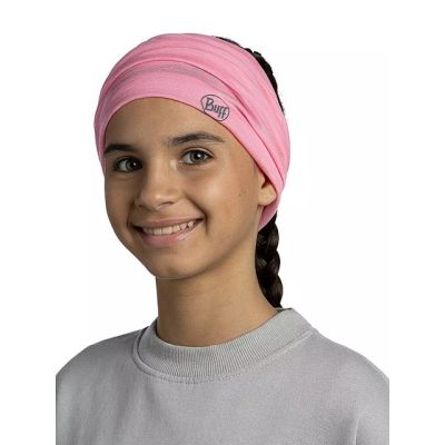 4. Bandana dziecięca BUFF MERINO LIGHTWEIGHT SOLID ROSE PINK